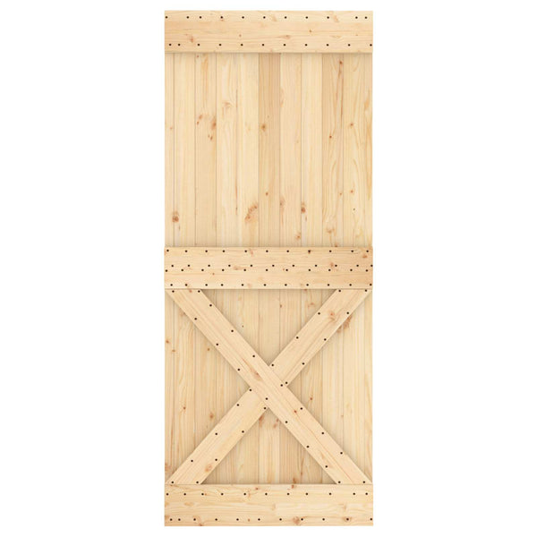 Ovi NARVIK 85 x 210 cm Massiivinen mänty (käsittelemätön)