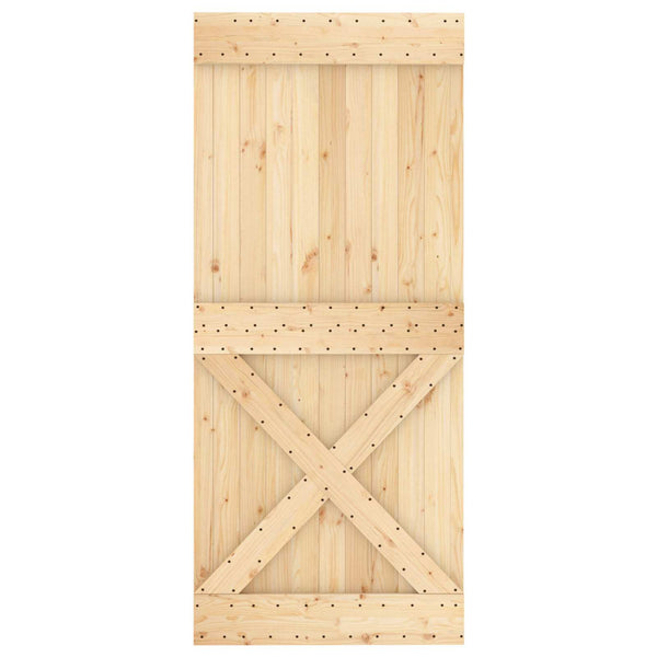 Ovi NARVIK 90 x 210 cm Massiivinen mänty (käsittelemätön)