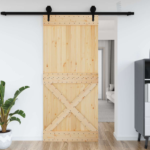 Ovi NARVIK 100 x 210 cm Massiivinen mänty (käsittelemätön)