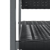 Puutarhatuolit 6 kpl 54x62,5x89 cm musta polyrottinki