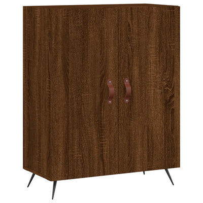 Senkki ruskea tammi 69,5x34x90 cm tekninen puu