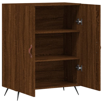 Senkki ruskea tammi 69,5x34x90 cm tekninen puu