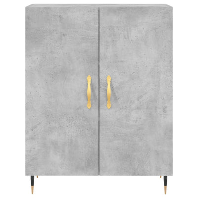 Senkki betoninharmaa 69,5x34x90 cm tekninen puu