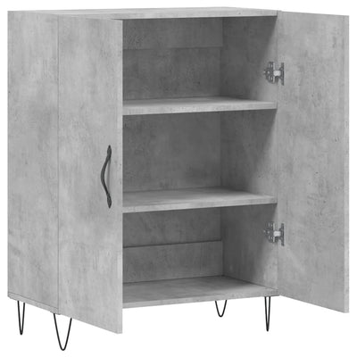 Senkki betoninharmaa 69,5x34x90 cm tekninen puu
