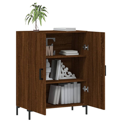 Senkki ruskea tammi 69,5x34x90 cm tekninen puu