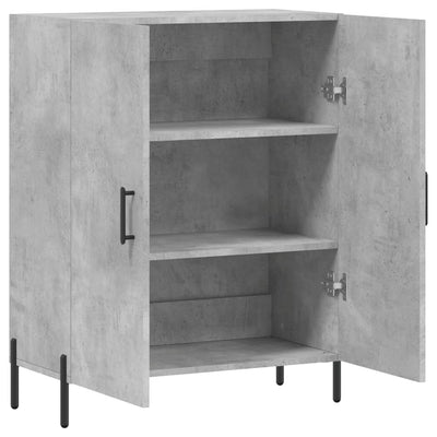 Senkki betoninharmaa 69,5x34x90 cm tekninen puu
