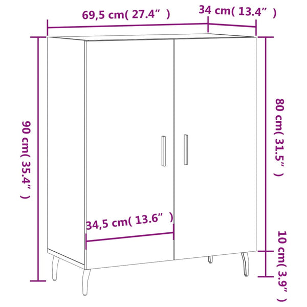 Savutammi senkki Wadis 69,5x34x90cm (puinen)