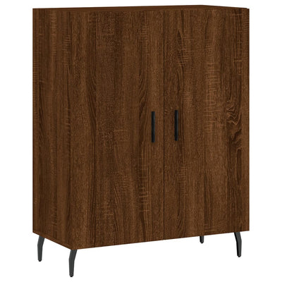 Senkki ruskea tammi 69,5x34x90 cm tekninen puu