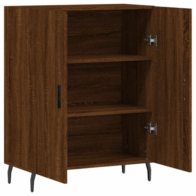 Senkki ruskea tammi 69,5x34x90 cm tekninen puu