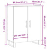 Betoninharmaa senkki Cazazian 69,5x34x90cm (puinen)