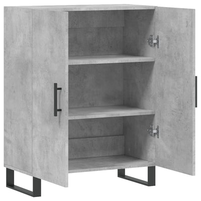 Senkki betoninharmaa 69,5x34x90 cm tekninen puu