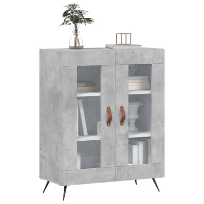 Senkki betoninharmaa 69,5x34x90 cm tekninen puu