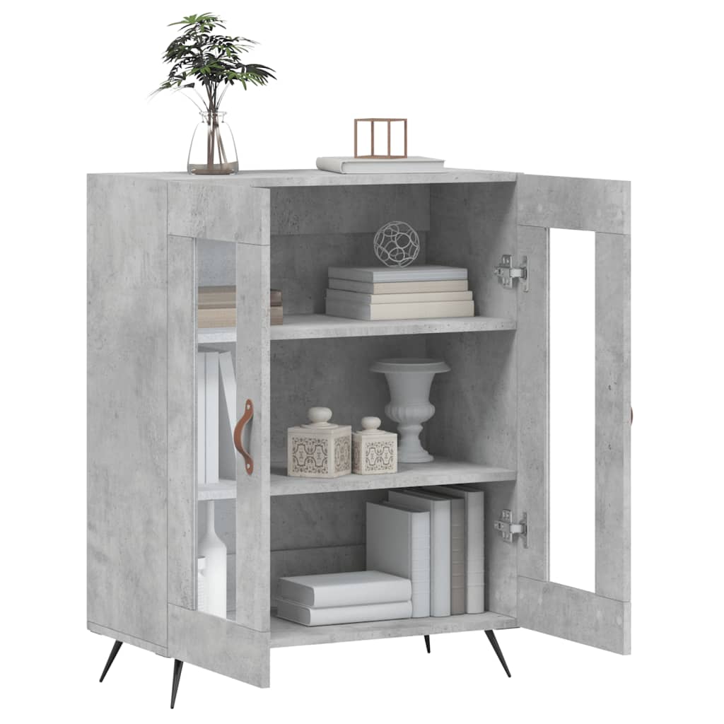 Betoninharmaa senkki Walter 69,5x34x90cm (puinen)