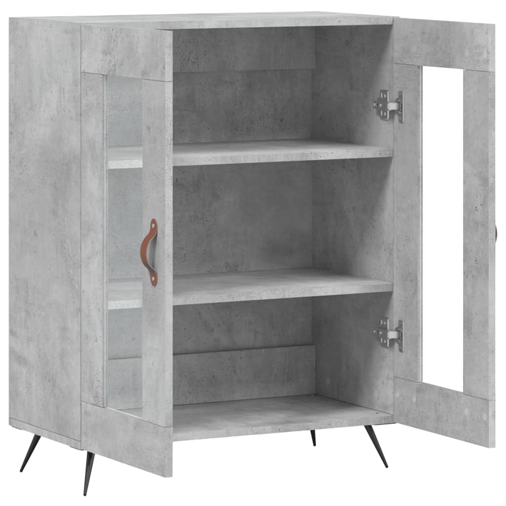 Betoninharmaa senkki Walter 69,5x34x90cm (puinen)