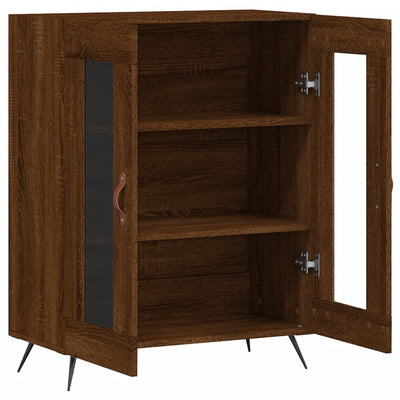 Senkki ruskea tammi 69,5x34x90 cm tekninen puu
