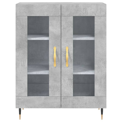 Senkki betoninharmaa 69,5x34x90 cm tekninen puu