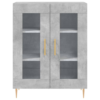Senkki betoninharmaa 69,5x34x90 cm tekninen puu