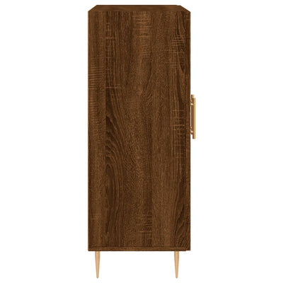 Senkki ruskea tammi 69,5x34x90 cm tekninen puu