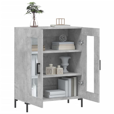 Senkki betoninharmaa 69,5x34x90 cm tekninen puu