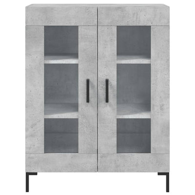 Senkki betoninharmaa 69,5x34x90 cm tekninen puu