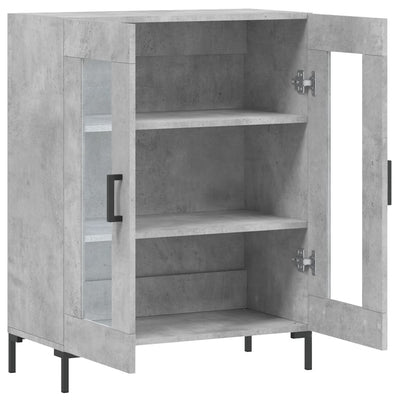 Senkki betoninharmaa 69,5x34x90 cm tekninen puu