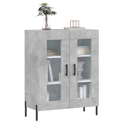Senkki betoninharmaa 69,5x34x90 cm tekninen puu