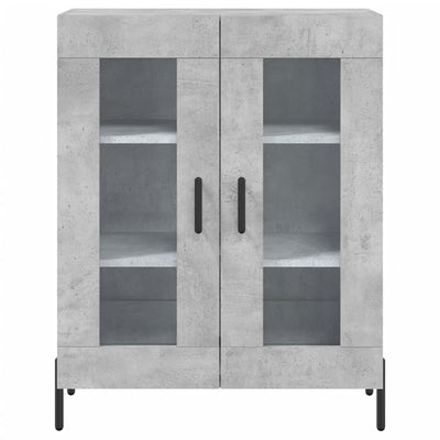 Senkki betoninharmaa 69,5x34x90 cm tekninen puu