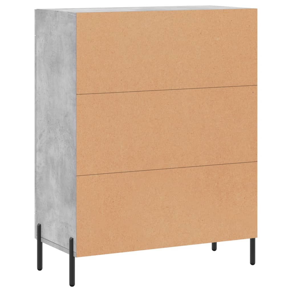 Betoninharmaa senkki Maghadam 69,5x34x90cm (puinen)