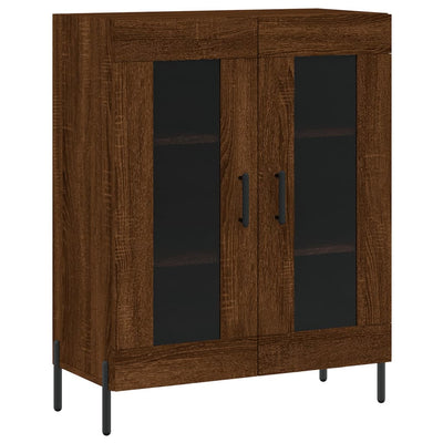 Senkki ruskea tammi 69,5x34x90 cm tekninen puu