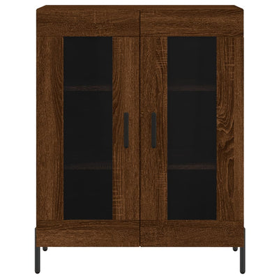 Senkki ruskea tammi 69,5x34x90 cm tekninen puu