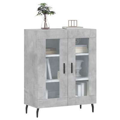 Senkki betoninharmaa 69,5x34x90 cm tekninen puu