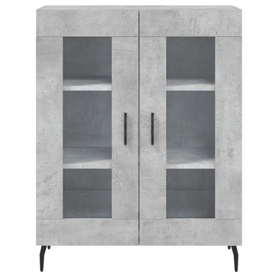 Senkki betoninharmaa 69,5x34x90 cm tekninen puu