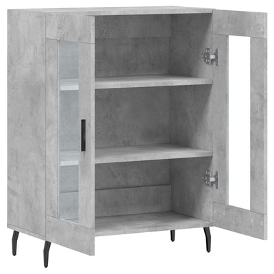 Senkki betoninharmaa 69,5x34x90 cm tekninen puu