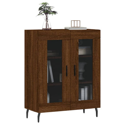 Senkki ruskea tammi 69,5x34x90 cm tekninen puu