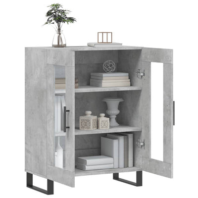 Senkki betoninharmaa 69,5x34x90 cm tekninen puu