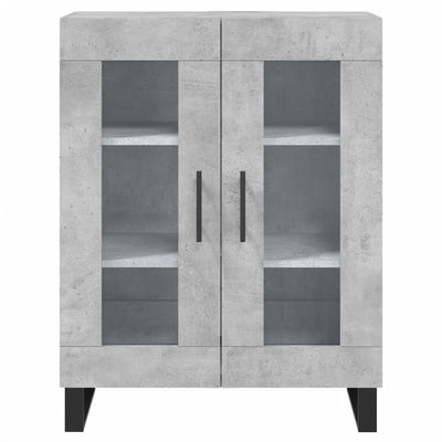 Senkki betoninharmaa 69,5x34x90 cm tekninen puu