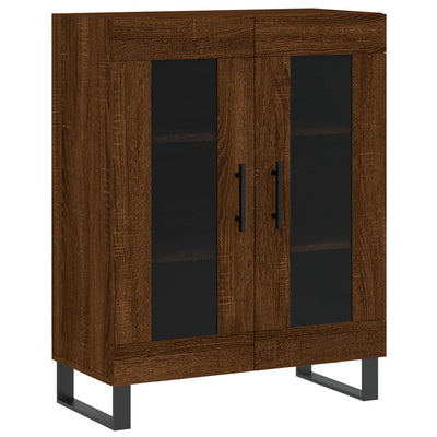 Senkki ruskea tammi 69,5x34x90 cm tekninen puu