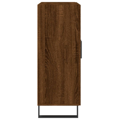 Senkki ruskea tammi 69,5x34x90 cm tekninen puu