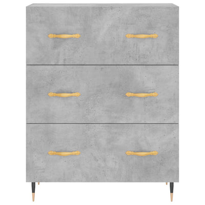 Senkki betoninharmaa 69,5x34x90 cm tekninen puu