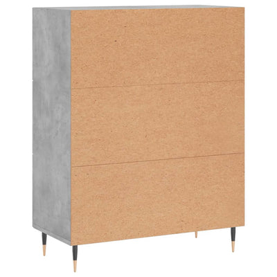 Senkki betoninharmaa 69,5x34x90 cm tekninen puu