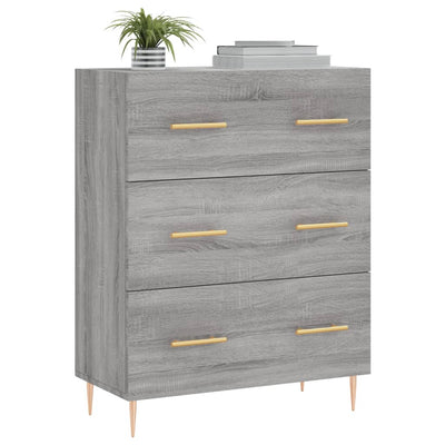 Senkki harmaa Sonoma 69,5x34x90 cm tekninen puu