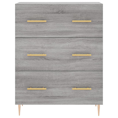 Senkki harmaa Sonoma 69,5x34x90 cm tekninen puu