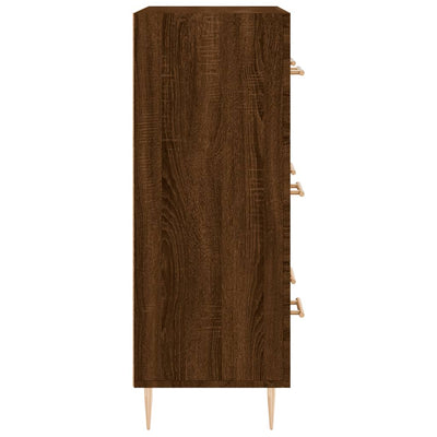 Senkki ruskea tammi 69,5x34x90 cm tekninen puu