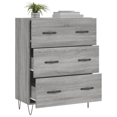 Senkki harmaa Sonoma 69,5x34x90 cm tekninen puu