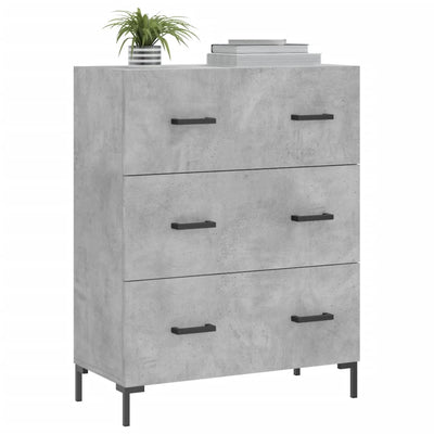 Senkki betoninharmaa 69,5x34x90 cm tekninen puu