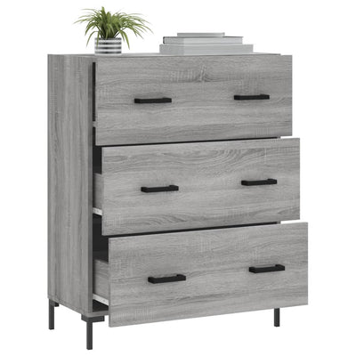 Senkki harmaa Sonoma 69,5x34x90 cm tekninen puu