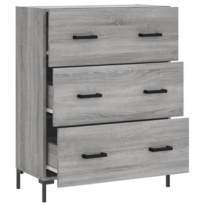 Senkki harmaa Sonoma 69,5x34x90 cm tekninen puu
