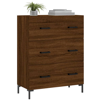 Senkki ruskea tammi 69,5x34x90 cm tekninen puu