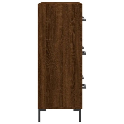 Senkki ruskea tammi 69,5x34x90 cm tekninen puu