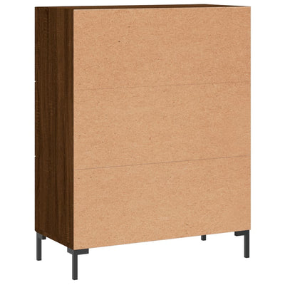 Senkki ruskea tammi 69,5x34x90 cm tekninen puu